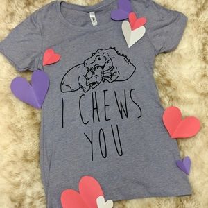 🦕NWOT I CHEWS YOU Dino Shirt! Valentine's Day! ♥️